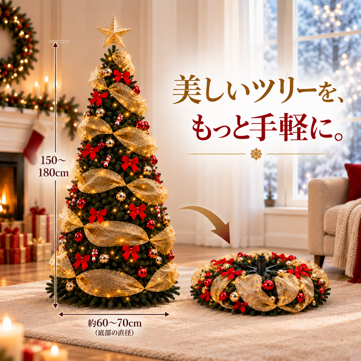CT-01 らくらく収納クリスマスツリー
